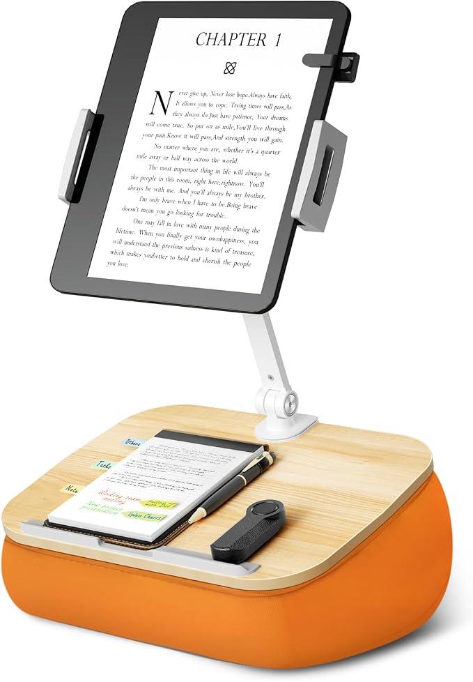 Lap Beanbag Cozy Kindle Pillow Stand - Image 9