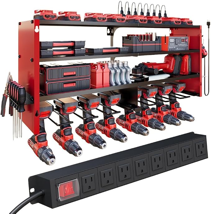 4 Layers Power Tool Organizer Wall Mount by DIOOSN