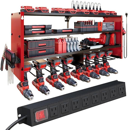 4 Layers Power Tool Organizer Wall Mount by DIOOSN