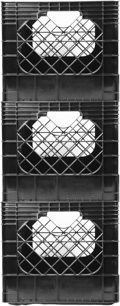 JEZERO 20 Quart 3-Pack Heavy Duty Plastic Crate | Stackable Multi-Purpose by Jezero