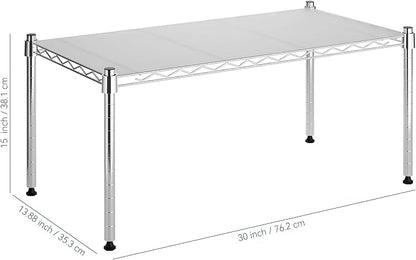 Whitmor 1 Tier Supreme Stacking Shelving Unit, Wire Metal Home Storage Organizer - Image 3