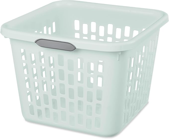 Sterilite Laundry Basket, Plastic Clothes Hamper, Large Square Bin - Image 7