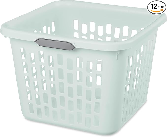 Sterilite Laundry Basket, Plastic Clothes Hamper, Large Square Bin by Sterilite