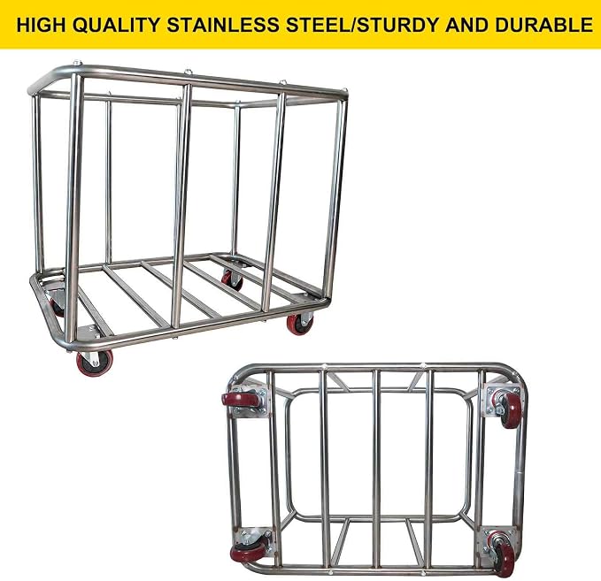 Laundry Cart Commercial, 11.35 Bushel Large Industrial Rolling Laundry Hamper - Image 5
