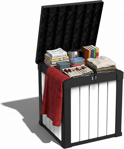 ROJIK 50 Gallon Resin Deck Box, Lockable Waterproof Weatherproof Outdoor by ROJIK