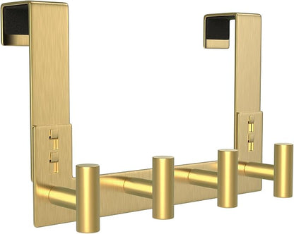PMMASTO Over The Door Hooks, Fits 1-3/4" Thick Door No Drill Hooks by PMMASTO