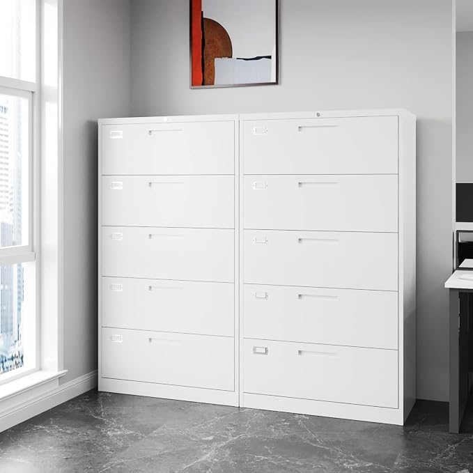 Lateral File Cabinet with 5 Drawers - Image 2