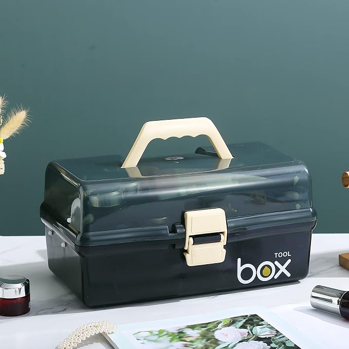 12'' Three-Layer Clear Plastic Storage Box/Tool Box - Image 5