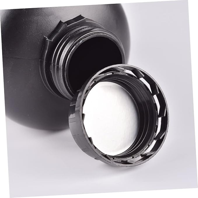 4pcs Black Plastic Chemical Storage Bottles Lightweight Hdpe Holders Sealing - Image 6