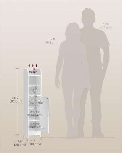 VASAGLE Small Storage Corner Floor Cabinet - Image 3