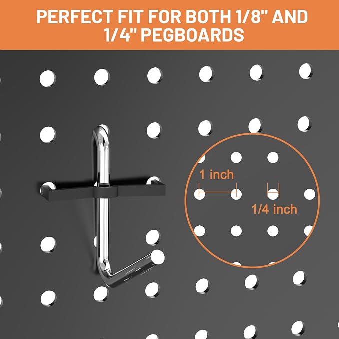 Ultrawall 120-Piece Pegboard Hooks Set, Peg Board Organizer Accessories - Image 3