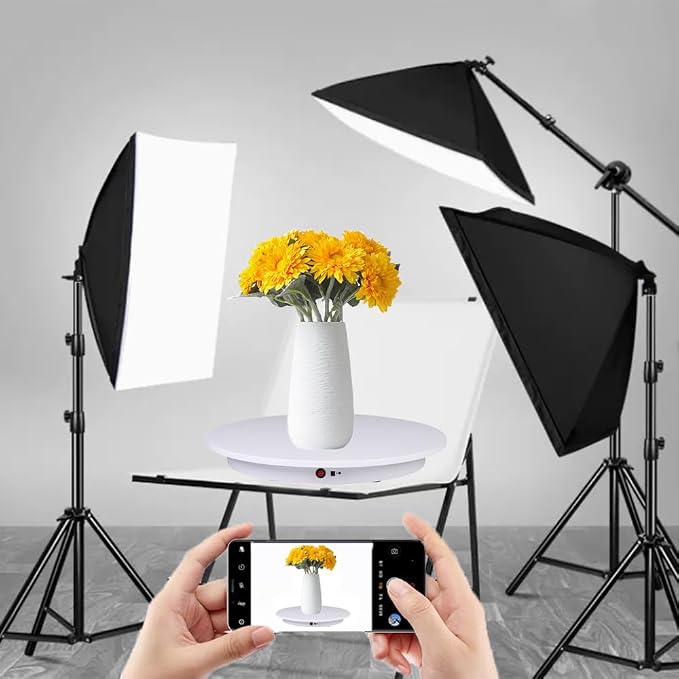 JAYEGT Motorized Rotating Display Stand, 330 Lbs Load ，360 Degree Electric - Image 6