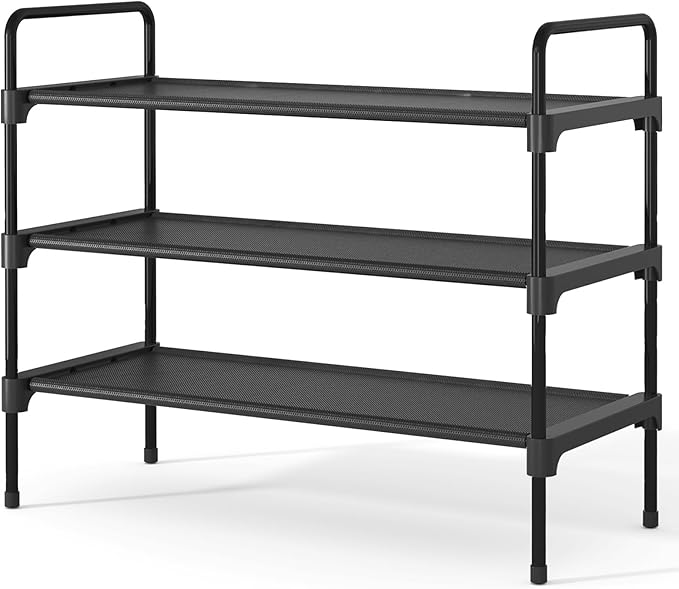 Kitsure Shoe Rack for Closet, Sturdy Shoe Storage for Entryway, Space-Saving by Kitsure
