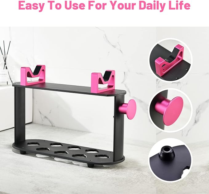 Foho Storage Holder Compatible for Dyson Airwrap Styler, 8-Holes Countertop - Image 5