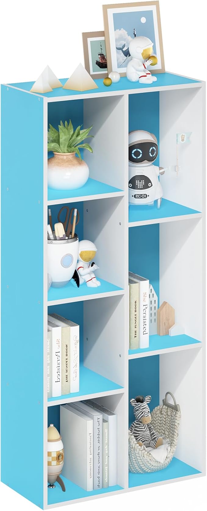 Furinno LUDER Book Shelf, 7-Cube Bookshelf, Bookcase by Furinno-FitsYourSpaceFitsYourBudget