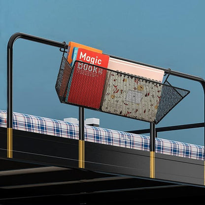2 pcs Hanging metal mesh bedside storage basket， student dormitory bed storage - Image 7