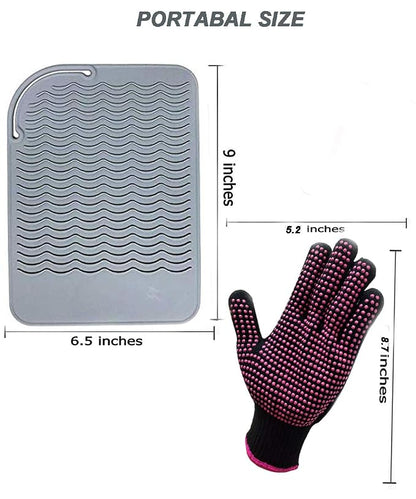 Heat Resistant Glove with Silicone Bump Mat - Image 4