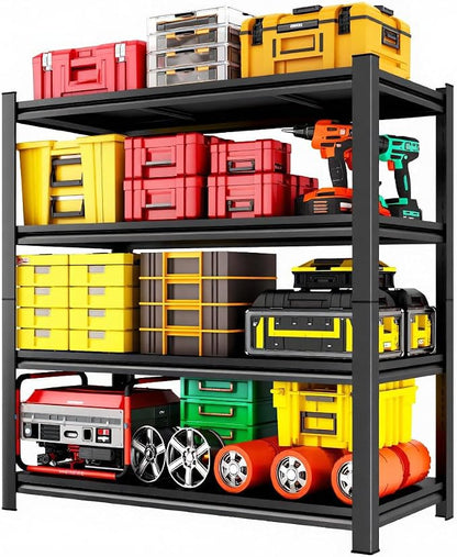 45''W Metal Garage Shelving, 4-Tier Heavy Duty Shelving Unit, Adjustable Garage by KILISTEELS
