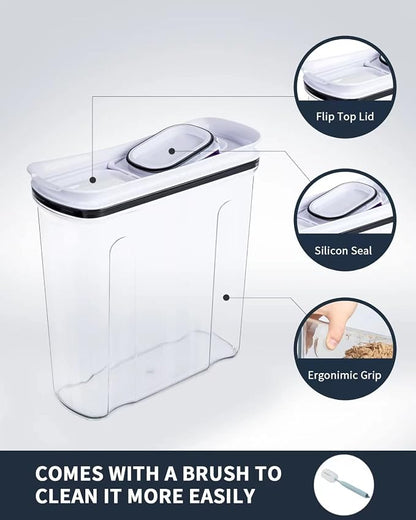 FreshKeeper Cereal Containers Storage Set, Airtight Food Storage Container - Image 9