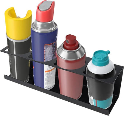 RealPlus Aerosol Spray Can Holder Rack Organizer, 4 Can Spray Bottle Holder - Image 6