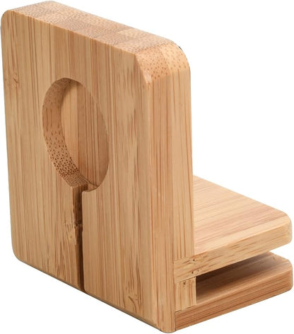MobileVision Slim Bamboo Charging Station & Compatible Adapter - Image 6