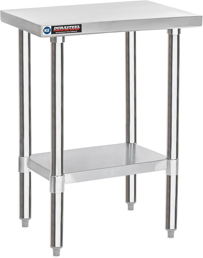 DuraSteel 24x18 Small Stainless Steel Table by DuraSteel