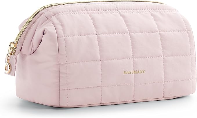 BAGSMART Makeup Bag Travel Toiletry Bag, Puffy Padded Make Up Bags by BAGSMART