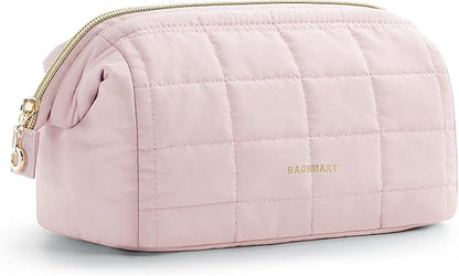 BAGSMART Makeup Bag Travel Toiletry Bag, Puffy Padded Make Up Bags by BAGSMART