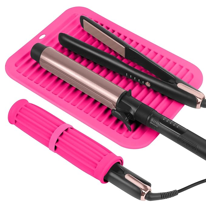 Large Silicone Heat Resistant Mat, Professional Hot Hair Tools Mat by WRORUNER