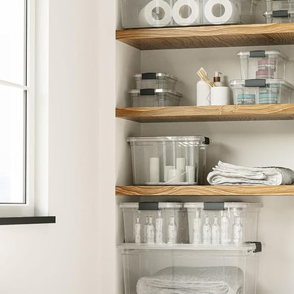 Superio Storage Bins with Lids, Stackable Totes, BPA Free, Odor Free, Organizer - Image 8