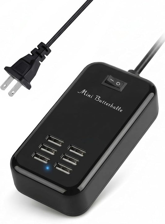 USB Charger Station, 6 Port Desktop Charging Station by Mini+Butterballe