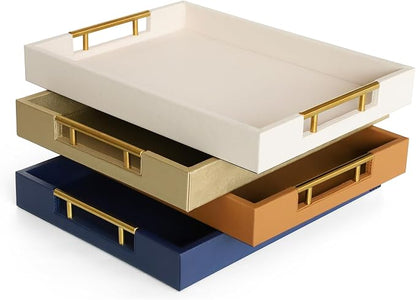 HofferRuffer Faux Leather Serving Tray - Image 9