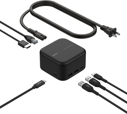 Belkin Connect USB-C 6-in-1 Core GaN Dock 130W, Gigabit Ethernet, & HDMI 4K by Unknown