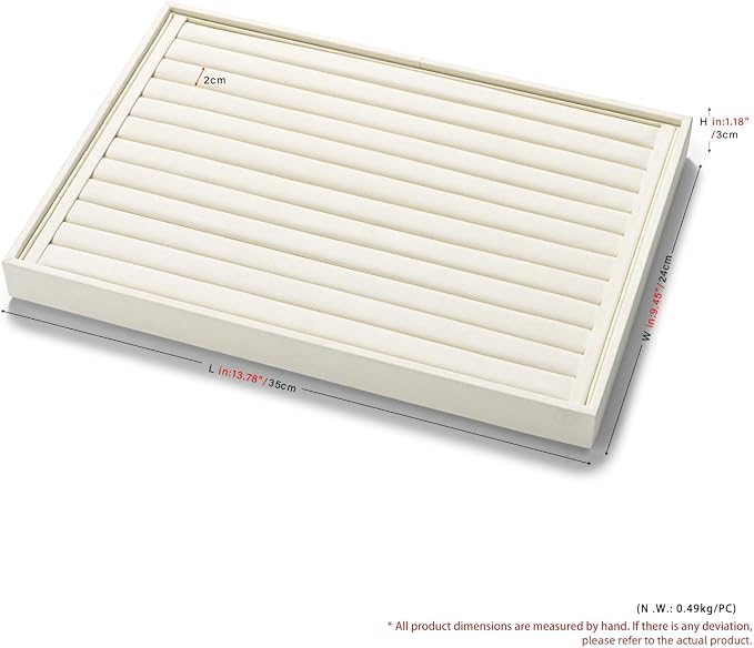 7-Slot Microfiber Ring & Earring Tray Organizer - Image 4