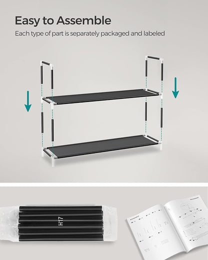 SONGMICS 4-Tier Shoe Rack, Shoe Storage - Image 6