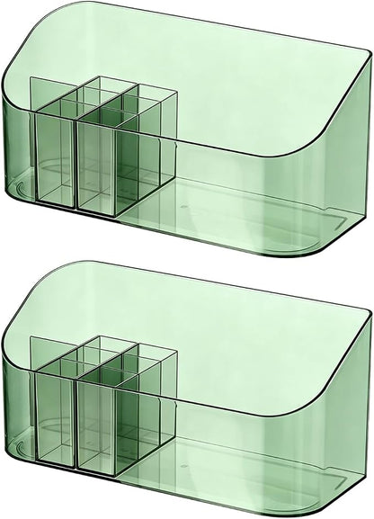 SUNFICON 2 Pack Makeup Trays Organizers Holders Cosmetic Display Cases Tabletop - Image 10