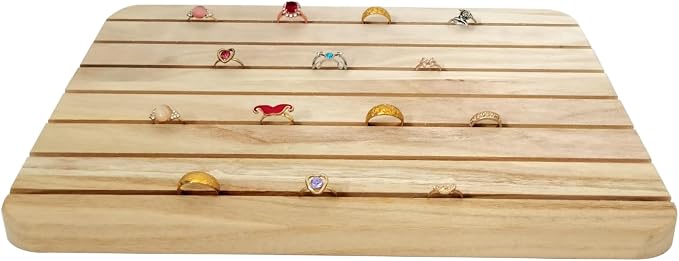 Natural Wood Business Card Holder Wooden Earring Display Stands Jewelry Retail - Image 2