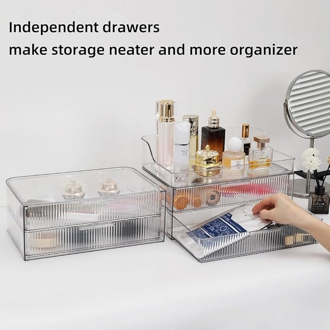 Makeup Organizer Countertop Large Cosmetic Display Cases Cosmetic Organizer - Image 6