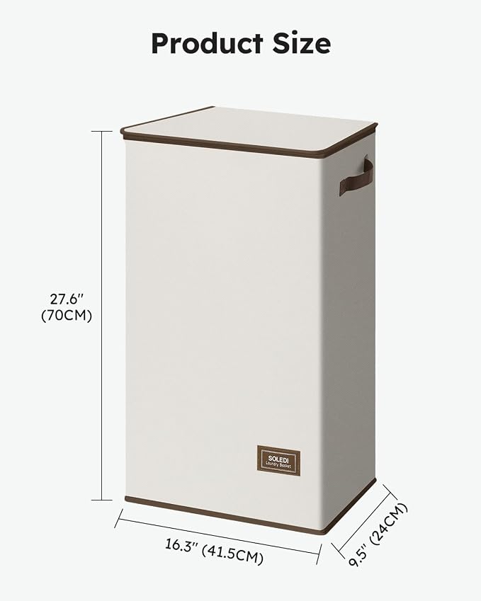 SOLEDI Slim Laundry Hamper - Image 4