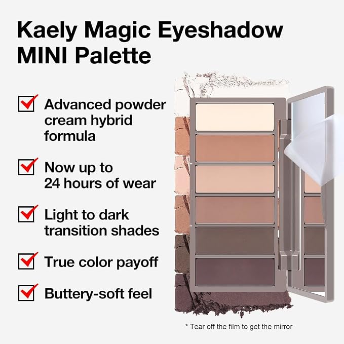 6 Colors Mini Nude Brown Neutral Eye Shadow Palette Makeup - Image 4