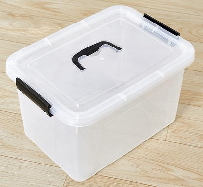 Clear Storage Latch Box 12 Quart, Plastic Organizing Box/Bin - Image 4