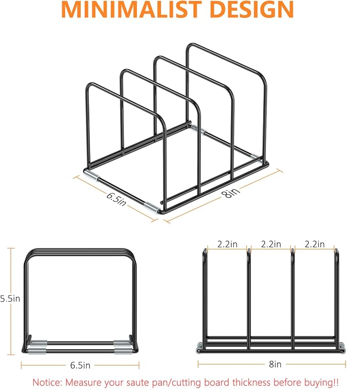 Kitchen Cabinet Organizer, Divided Holder - Image 2