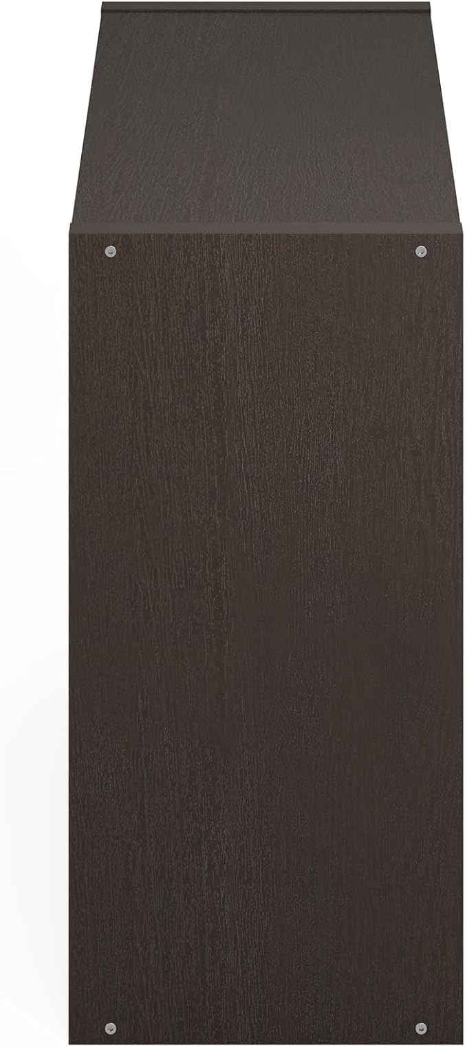 Furinno HERMITE 4-Cube Kitchen Island, Extra Thick Coffee Bar, Dark Oak | - Image 8