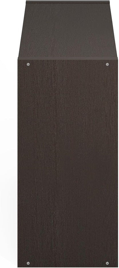 Furinno HERMITE 4-Cube Kitchen Island, Extra Thick Coffee Bar, Dark Oak | - Image 8