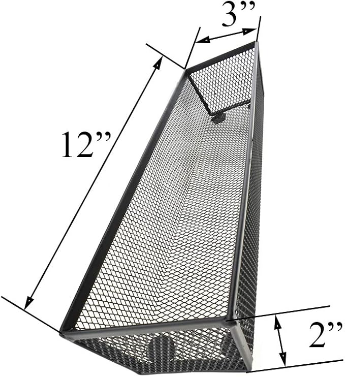 HAHIYO Stackable Mesh Tray Cup 12 x 3 x 2 inches Sturdy Container - Image 3