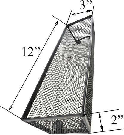 HAHIYO Stackable Mesh Tray Cup 12 x 3 x 2 inches Sturdy Container - Image 3