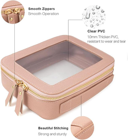 Travel Clear Makeup Bag Set, TSA Approved Cosmetic Bag Case - Image 5