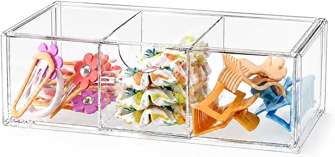 Hair Accessories Organizer for Girls, Cute Small Stackable Storage Drawer by JDOTL