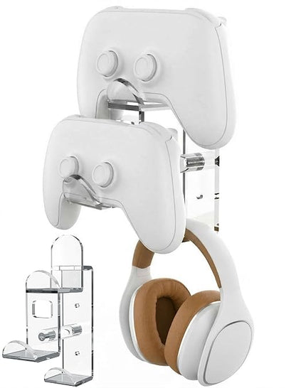 NiHome Clear Acrylic Game Controller Wall Hanger Stand, Dual Gamepad Controller by NiHome