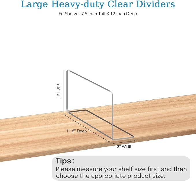 OKPOW Shelf Dividers Closet Organizer - Image 3